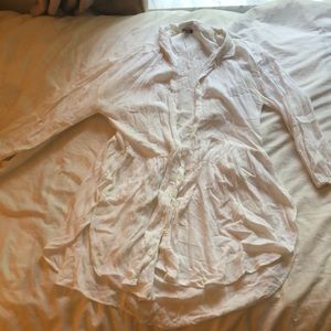 Aerie brand pleated linen shirt